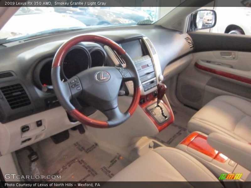 Smokey Granite / Light Gray 2009 Lexus RX 350 AWD