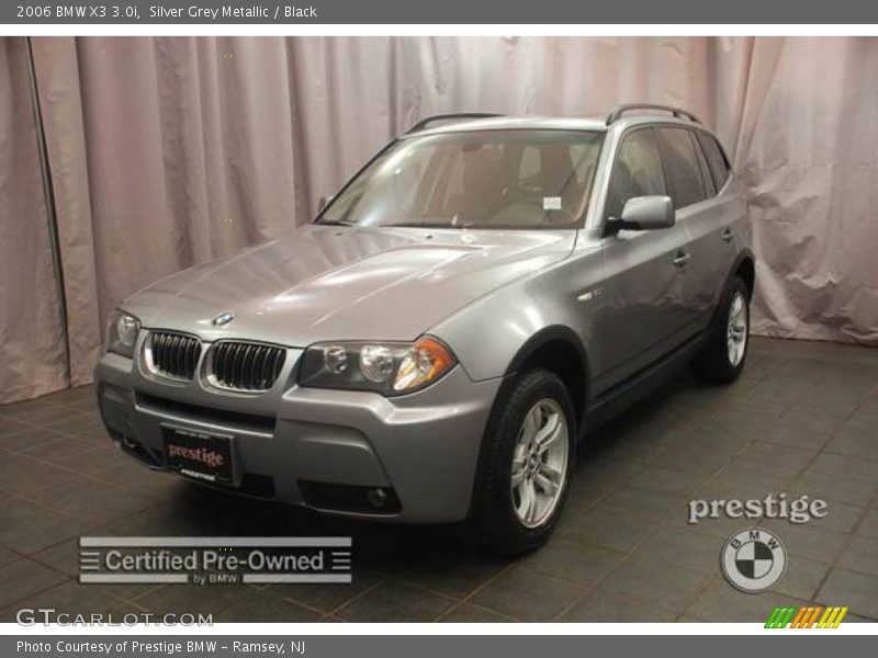 Silver Grey Metallic / Black 2006 BMW X3 3.0i