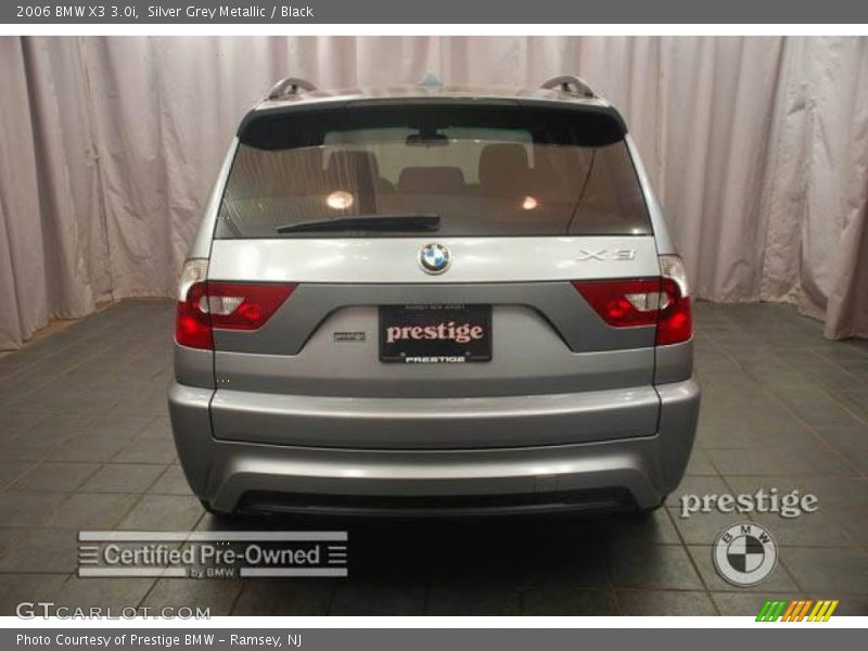 Silver Grey Metallic / Black 2006 BMW X3 3.0i