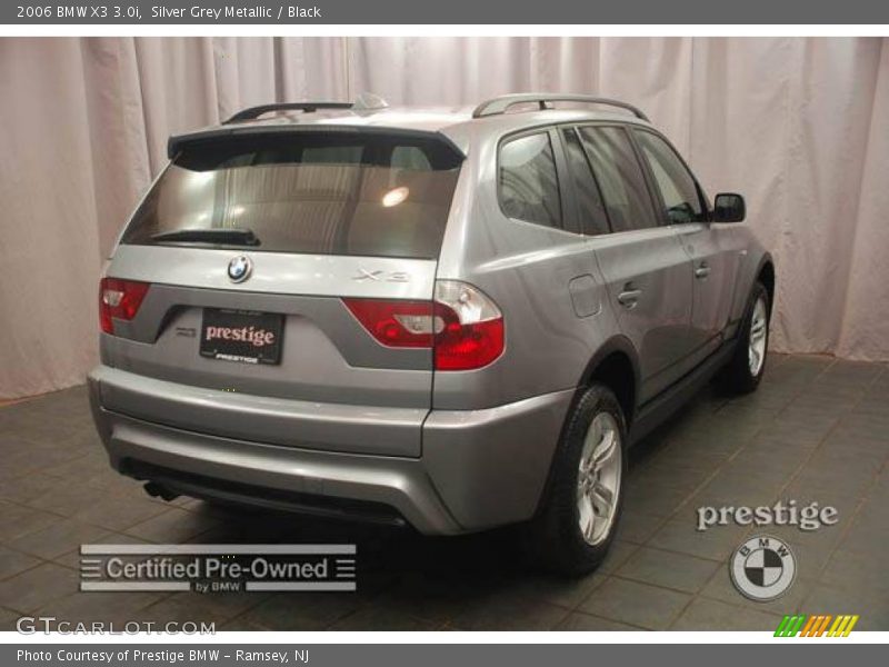 Silver Grey Metallic / Black 2006 BMW X3 3.0i