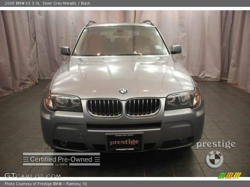 Silver Grey Metallic / Black 2006 BMW X3 3.0i