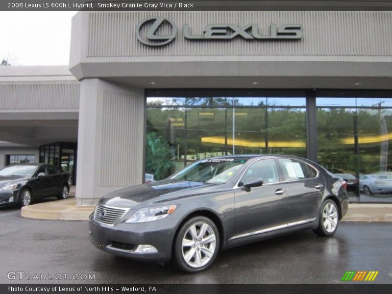 Smokey Granite Gray Mica / Black 2008 Lexus LS 600h L Hybrid