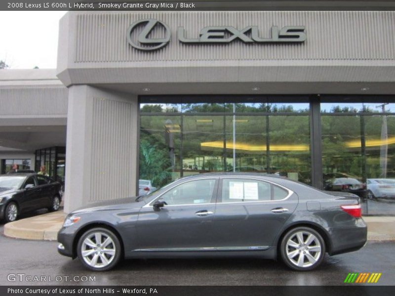 Smokey Granite Gray Mica / Black 2008 Lexus LS 600h L Hybrid