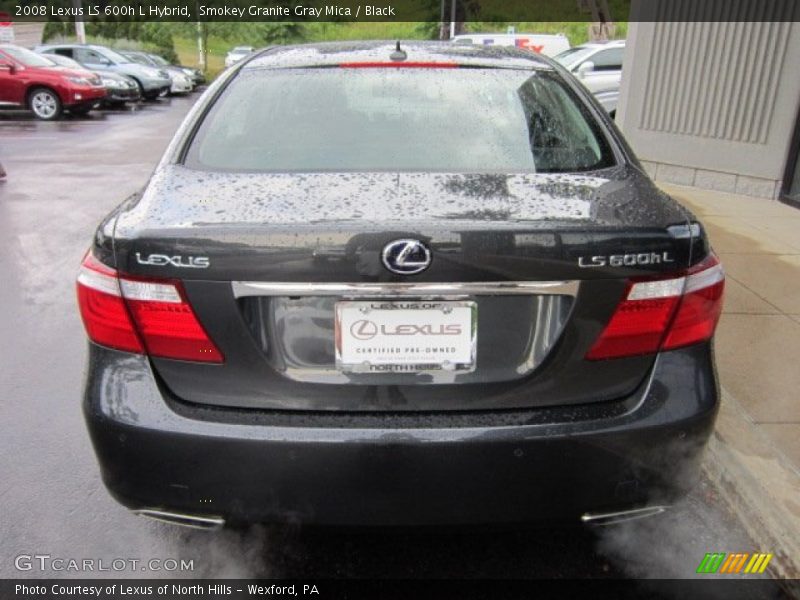 Smokey Granite Gray Mica / Black 2008 Lexus LS 600h L Hybrid