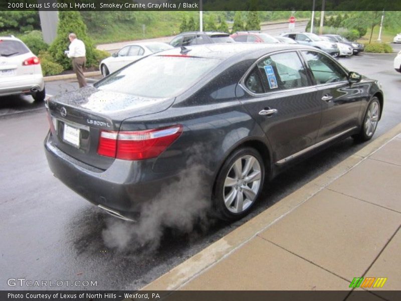 Smokey Granite Gray Mica / Black 2008 Lexus LS 600h L Hybrid