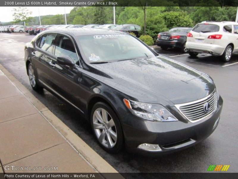 Smokey Granite Gray Mica / Black 2008 Lexus LS 600h L Hybrid