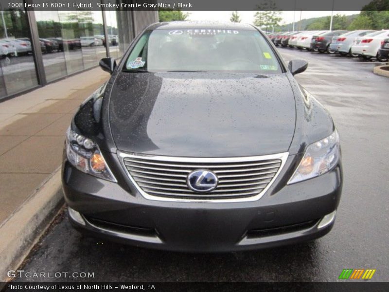 Smokey Granite Gray Mica / Black 2008 Lexus LS 600h L Hybrid