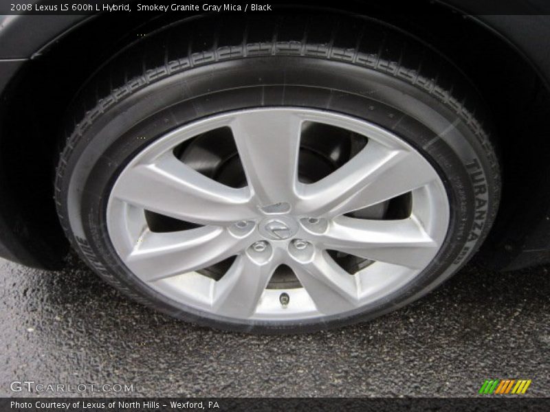 Smokey Granite Gray Mica / Black 2008 Lexus LS 600h L Hybrid