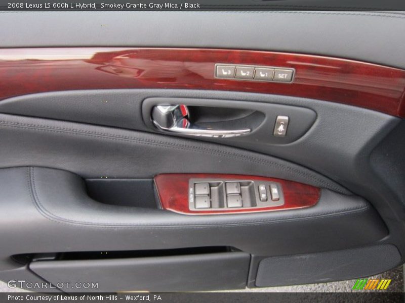 Smokey Granite Gray Mica / Black 2008 Lexus LS 600h L Hybrid