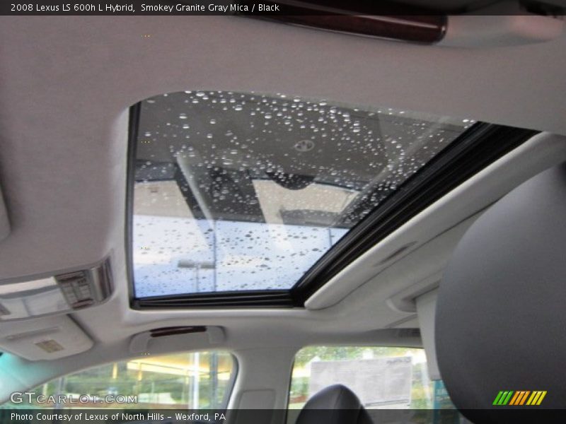 Smokey Granite Gray Mica / Black 2008 Lexus LS 600h L Hybrid
