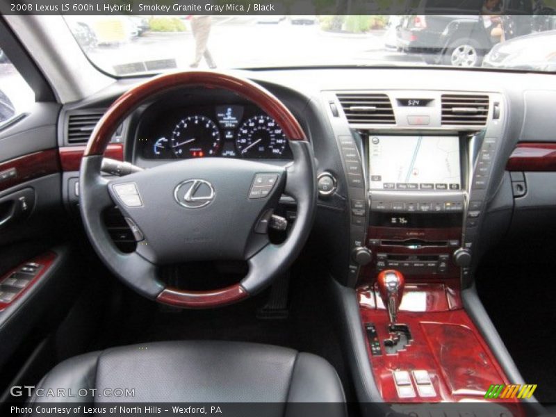 Smokey Granite Gray Mica / Black 2008 Lexus LS 600h L Hybrid