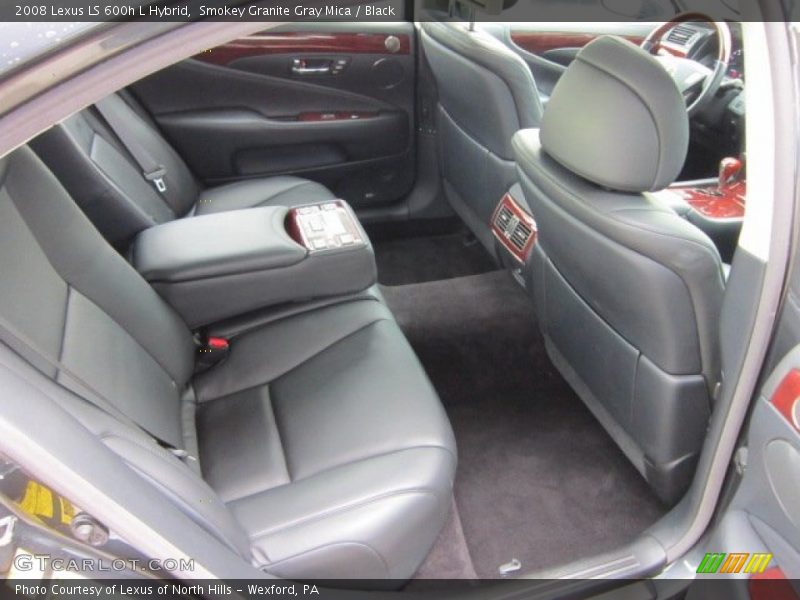 Smokey Granite Gray Mica / Black 2008 Lexus LS 600h L Hybrid