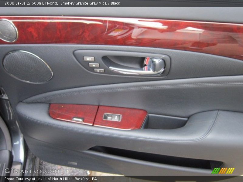 Smokey Granite Gray Mica / Black 2008 Lexus LS 600h L Hybrid