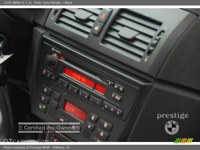 Silver Grey Metallic / Black 2006 BMW X3 3.0i