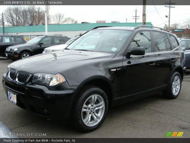 Jet Black / Terracotta 2006 BMW X3 3.0i