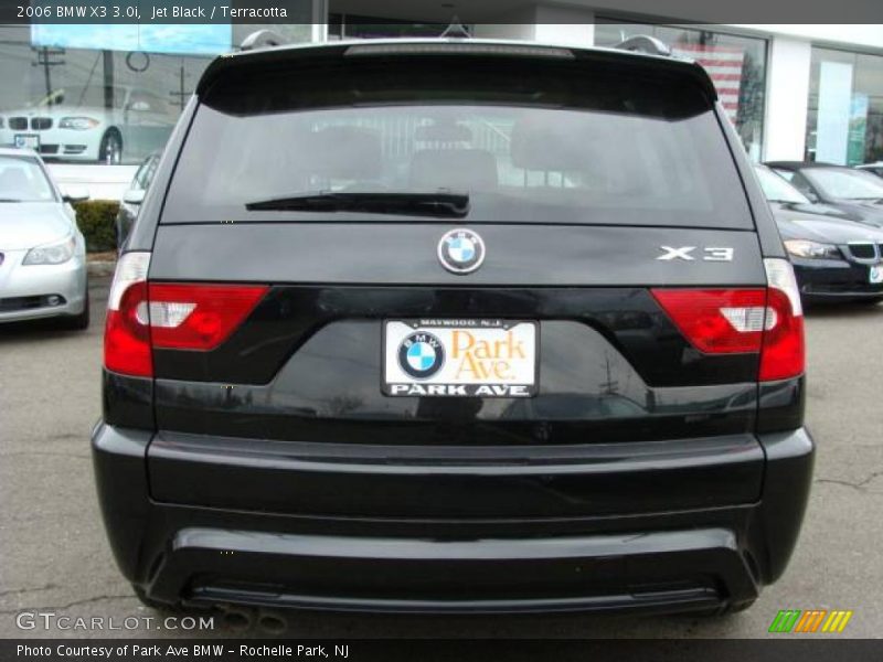 Jet Black / Terracotta 2006 BMW X3 3.0i