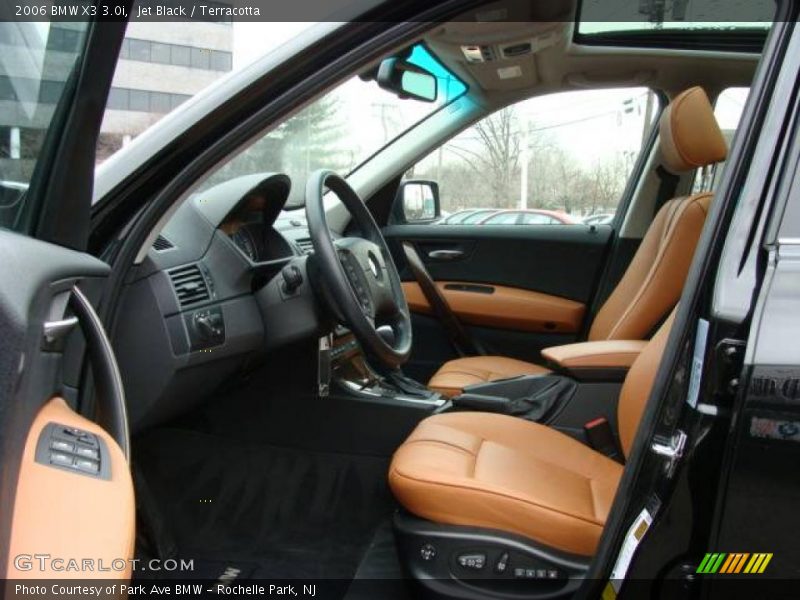 Jet Black / Terracotta 2006 BMW X3 3.0i