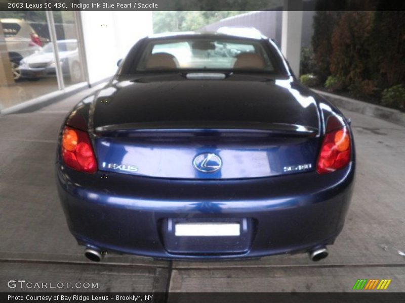 Indigo Ink Blue Pearl / Saddle 2003 Lexus SC 430