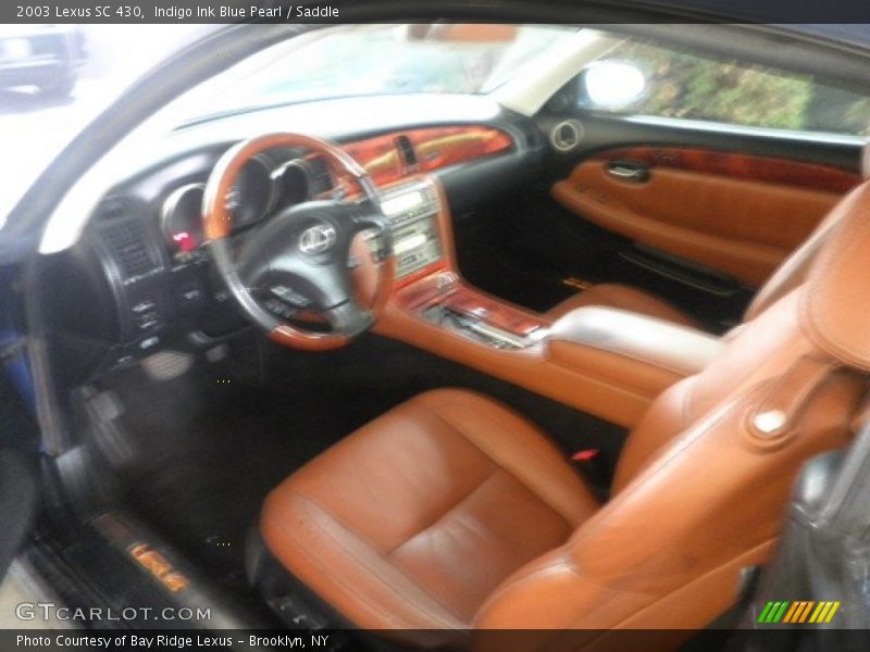 Indigo Ink Blue Pearl / Saddle 2003 Lexus SC 430