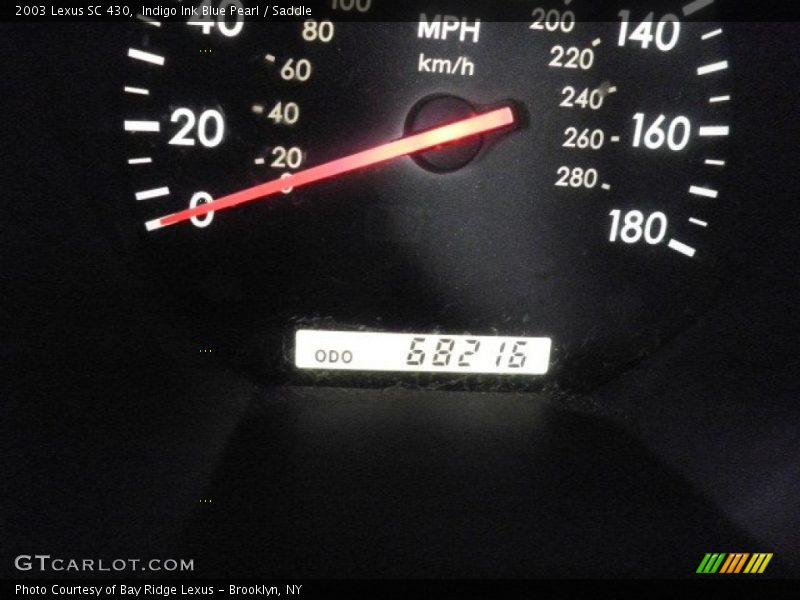 Indigo Ink Blue Pearl / Saddle 2003 Lexus SC 430
