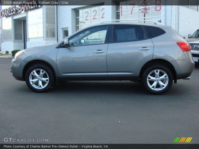 Gotham Gray / Gray 2009 Nissan Rogue SL