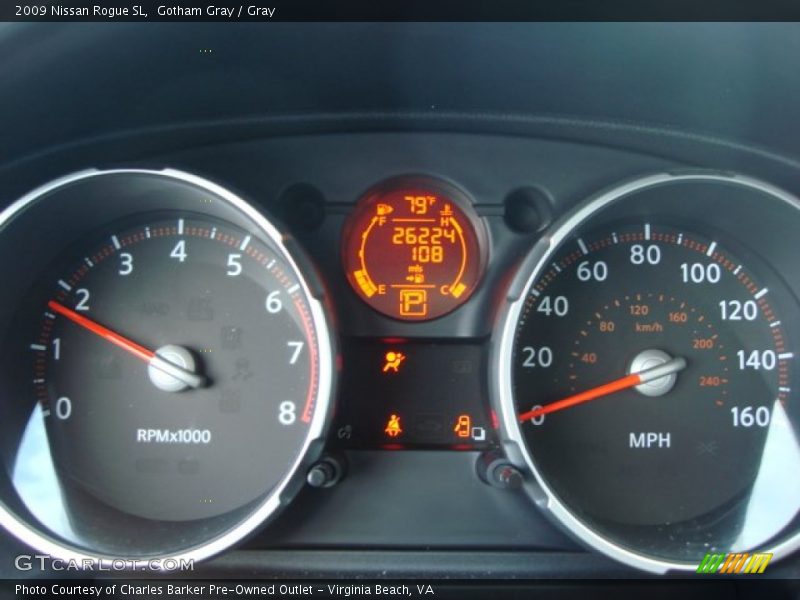 Gotham Gray / Gray 2009 Nissan Rogue SL