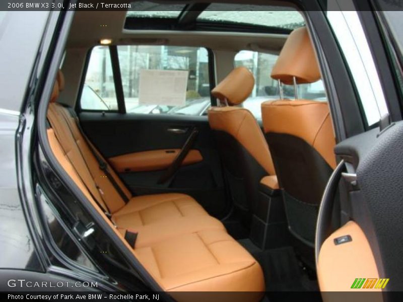 Jet Black / Terracotta 2006 BMW X3 3.0i