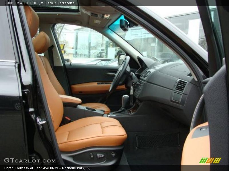 Jet Black / Terracotta 2006 BMW X3 3.0i