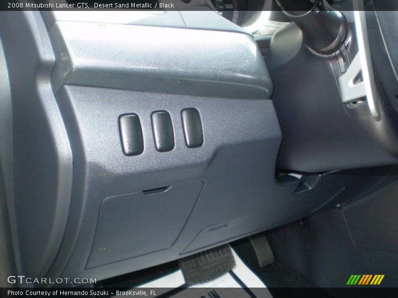 Desert Sand Metallic / Black 2008 Mitsubishi Lancer GTS