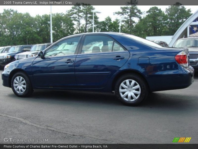 Indigo Ink Pearl / Gray 2005 Toyota Camry LE
