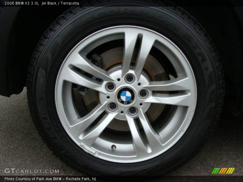 Jet Black / Terracotta 2006 BMW X3 3.0i