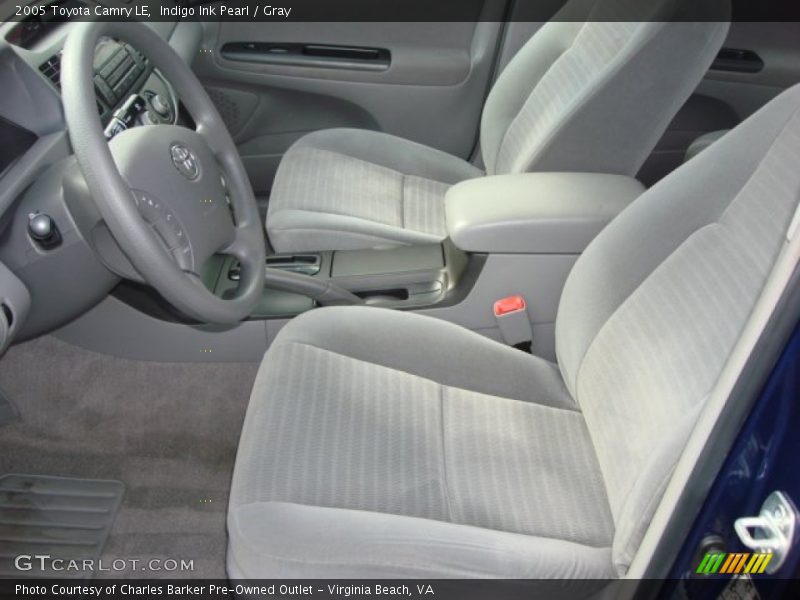 Indigo Ink Pearl / Gray 2005 Toyota Camry LE