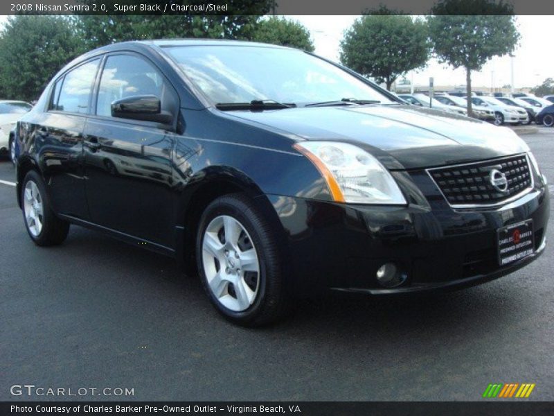 Super Black / Charcoal/Steel 2008 Nissan Sentra 2.0