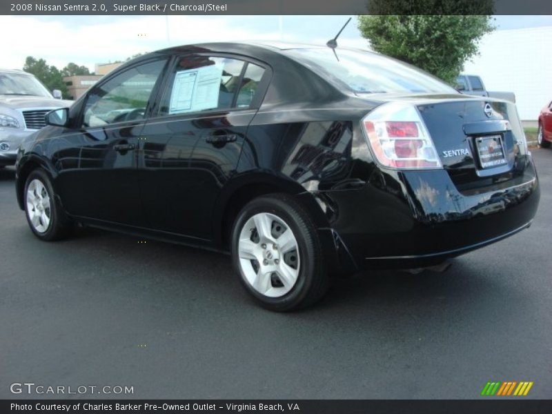 Super Black / Charcoal/Steel 2008 Nissan Sentra 2.0
