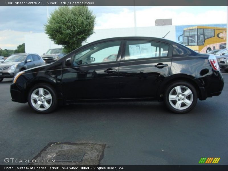 Super Black / Charcoal/Steel 2008 Nissan Sentra 2.0