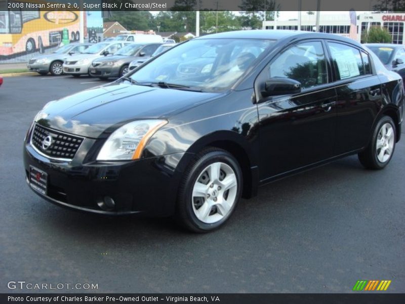 Super Black / Charcoal/Steel 2008 Nissan Sentra 2.0