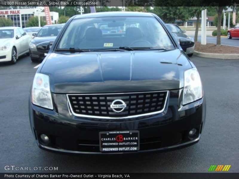 Super Black / Charcoal/Steel 2008 Nissan Sentra 2.0