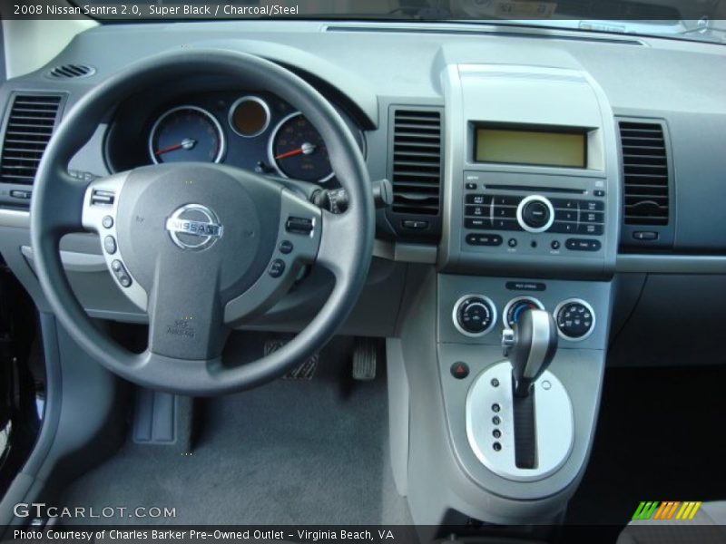 Super Black / Charcoal/Steel 2008 Nissan Sentra 2.0