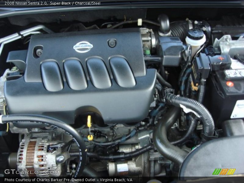 Super Black / Charcoal/Steel 2008 Nissan Sentra 2.0