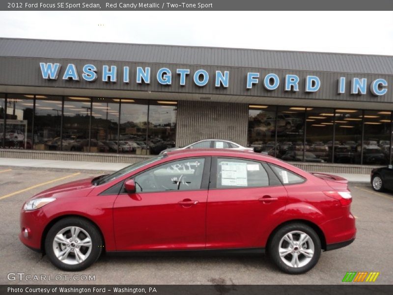 Red Candy Metallic / Two-Tone Sport 2012 Ford Focus SE Sport Sedan