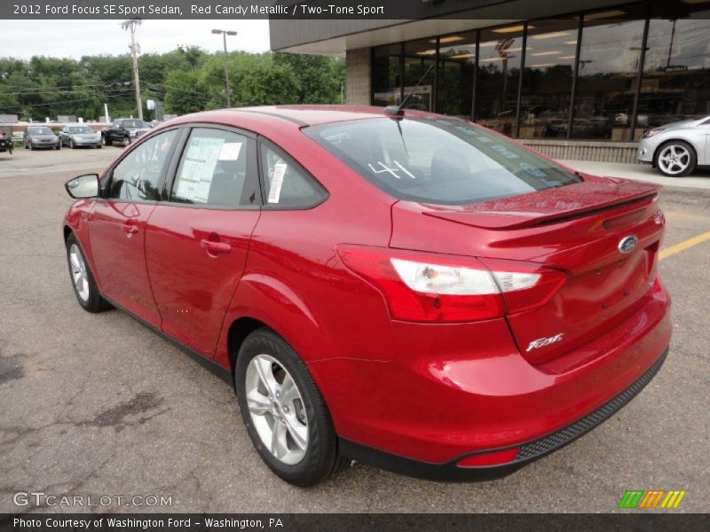 Red Candy Metallic / Two-Tone Sport 2012 Ford Focus SE Sport Sedan