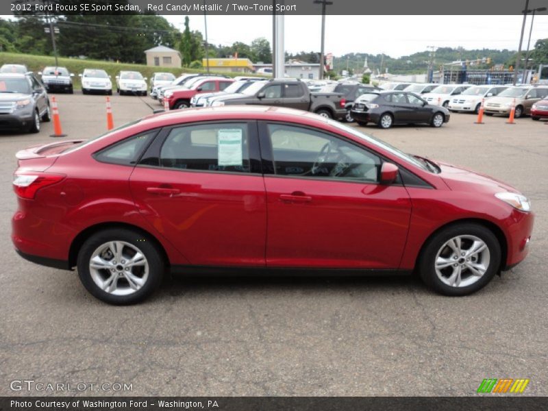 Red Candy Metallic / Two-Tone Sport 2012 Ford Focus SE Sport Sedan