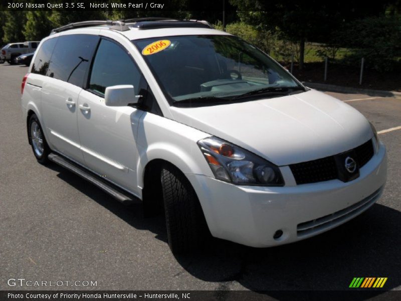 Nordic White Pearl / Gray 2006 Nissan Quest 3.5 SE