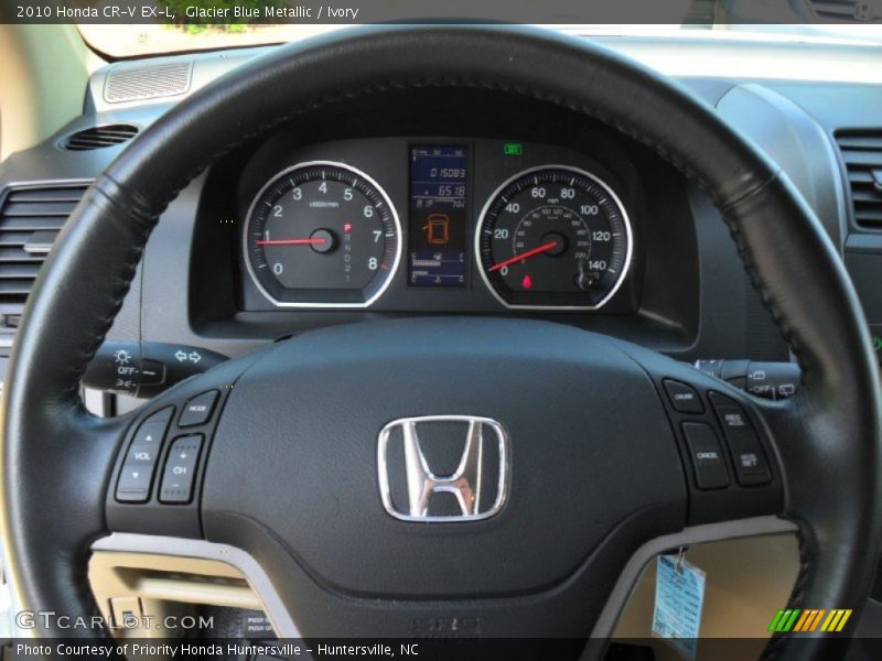 Glacier Blue Metallic / Ivory 2010 Honda CR-V EX-L