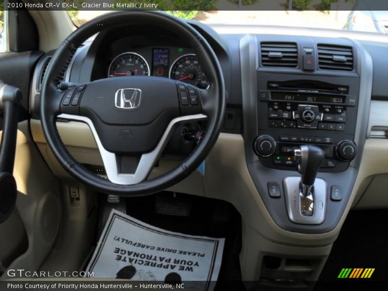 Glacier Blue Metallic / Ivory 2010 Honda CR-V EX-L