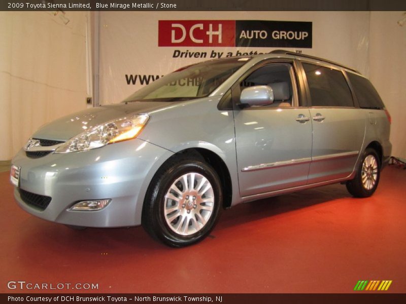 Blue Mirage Metallic / Stone 2009 Toyota Sienna Limited