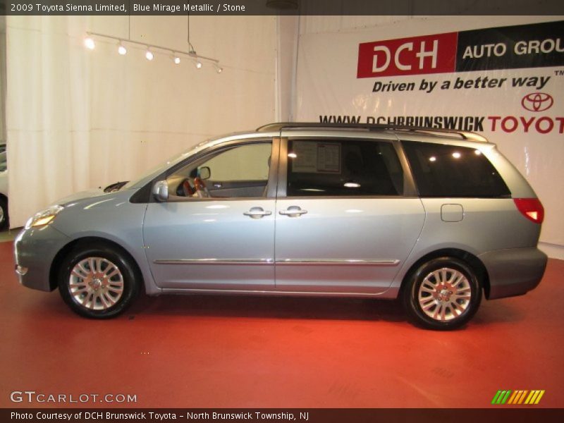 Blue Mirage Metallic / Stone 2009 Toyota Sienna Limited