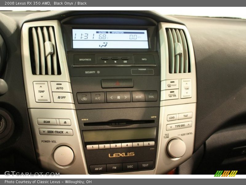 Black Onyx / Black 2008 Lexus RX 350 AWD