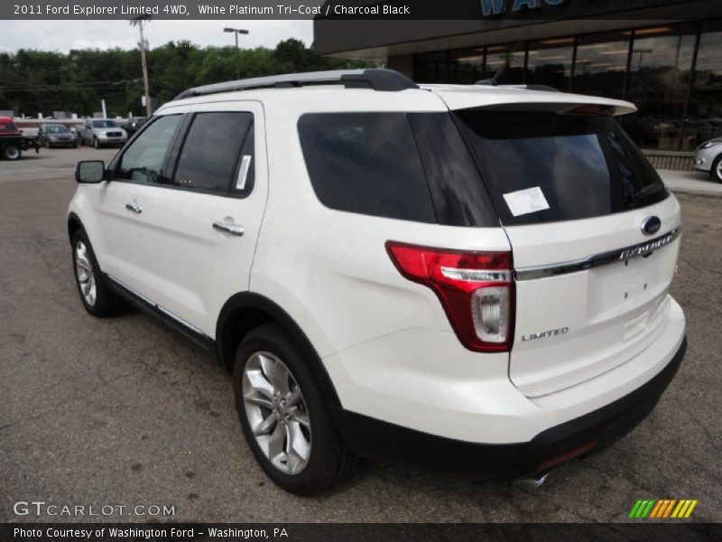 White Platinum Tri-Coat / Charcoal Black 2011 Ford Explorer Limited 4WD