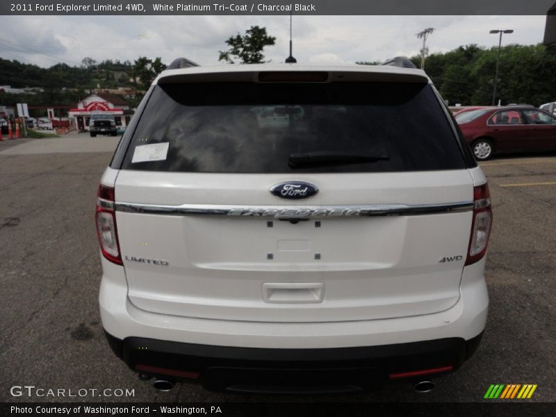 White Platinum Tri-Coat / Charcoal Black 2011 Ford Explorer Limited 4WD
